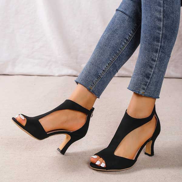 Tacones Élise – Elegancia Ligera con Diseño Abierto y Máxima Comodidad