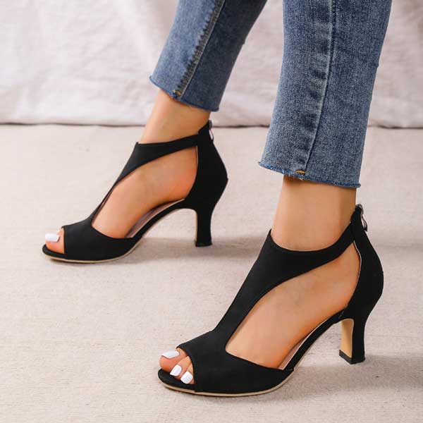Tacones Élise – Elegancia Ligera con Diseño Abierto y Máxima Comodidad