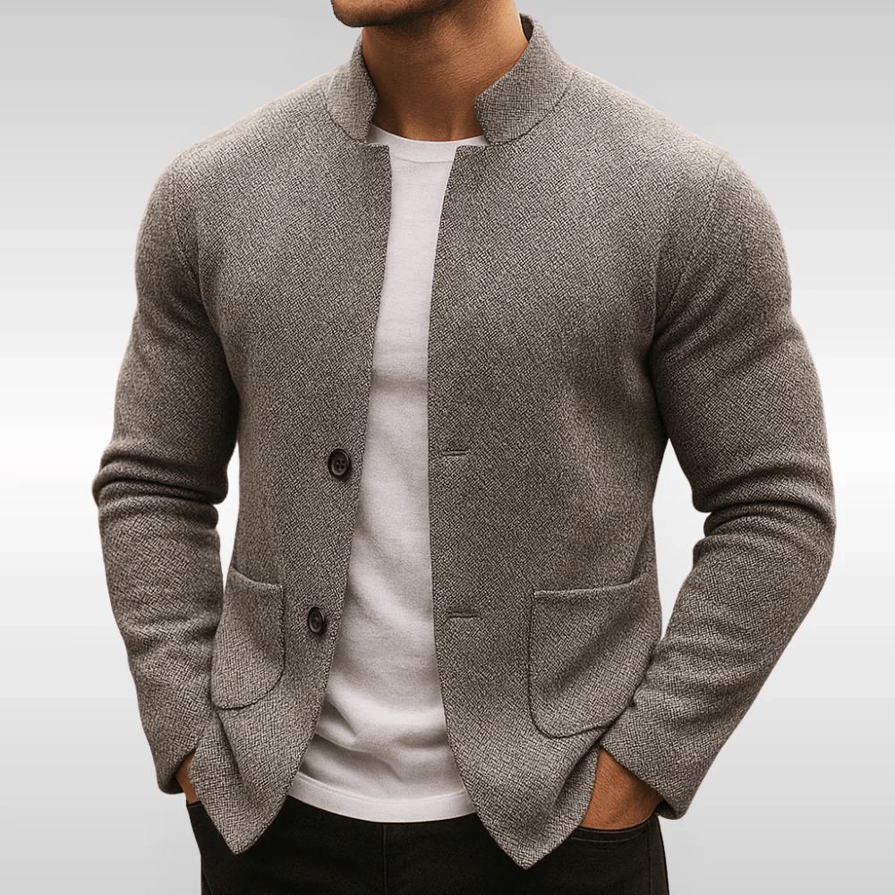 Chaqueta Ardent – Diseño Minimalista de Punto con Corte Elegante y Ajuste Premium