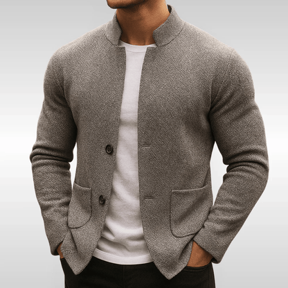 Chaqueta Ardent – Diseño Minimalista de Punto con Corte Elegante y Ajuste Premium