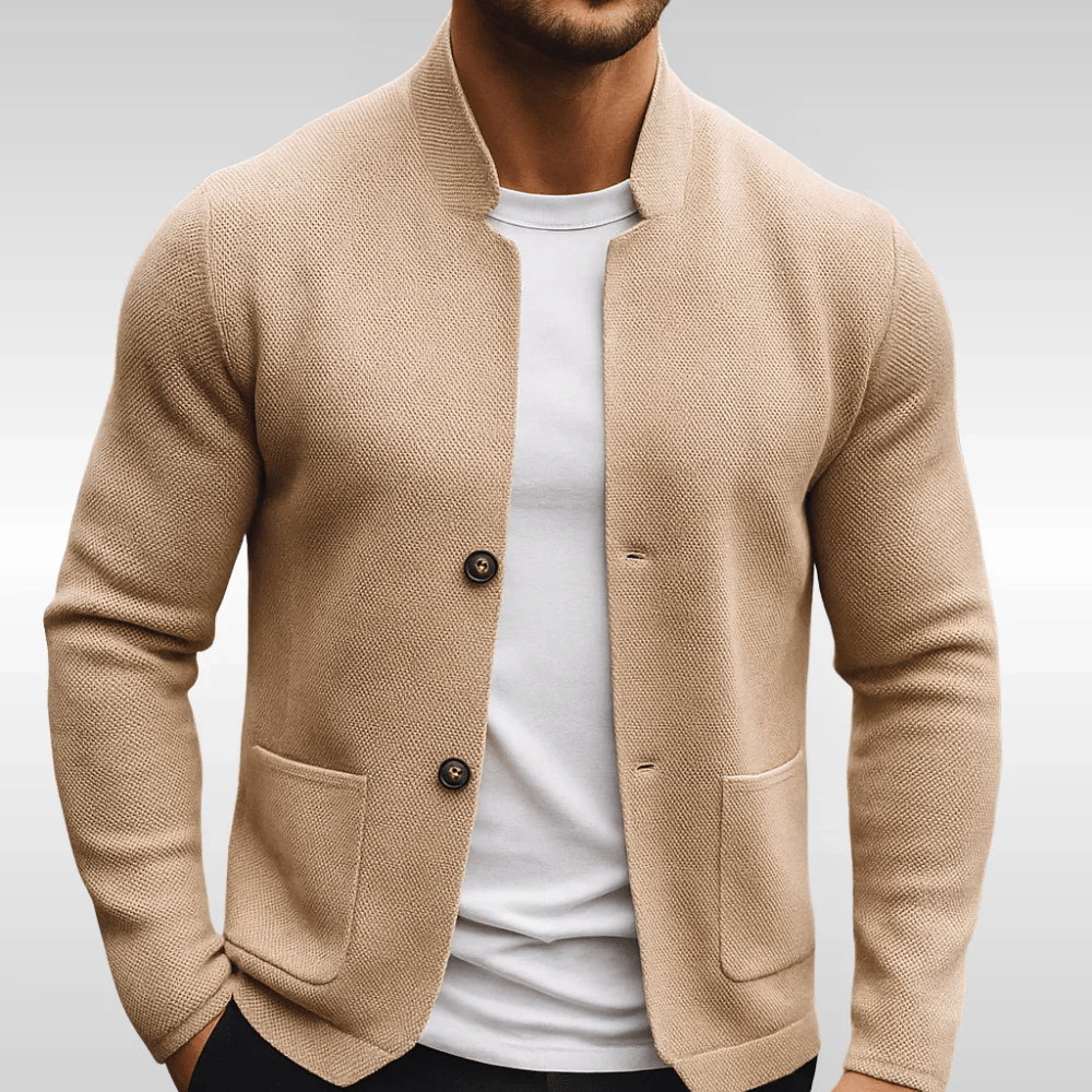 Chaqueta Ardent – Diseño Minimalista de Punto con Corte Elegante y Ajuste Premium