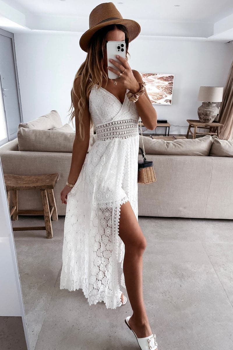 Mono Lucia – Elegancia fluida con caída impecable y abertura sutil